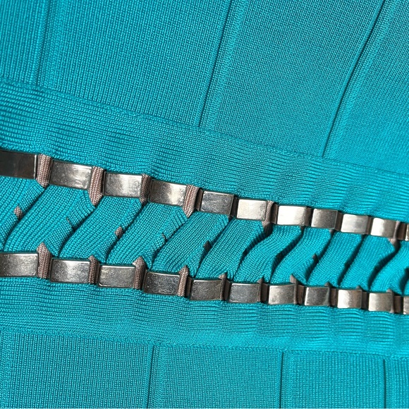 Herve Leger Katarina Dress in BT Blue Lagoon - Picture 6 of 9